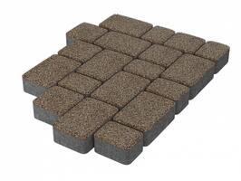  Тротуарная плитка Stellard Старый город 60 мм Красный гранит: внешний вид