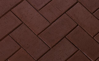  Тротуарная клинкерная брусчатка ЛСР Мюнхен 200х100х50 мм, коричневый: внешний вид